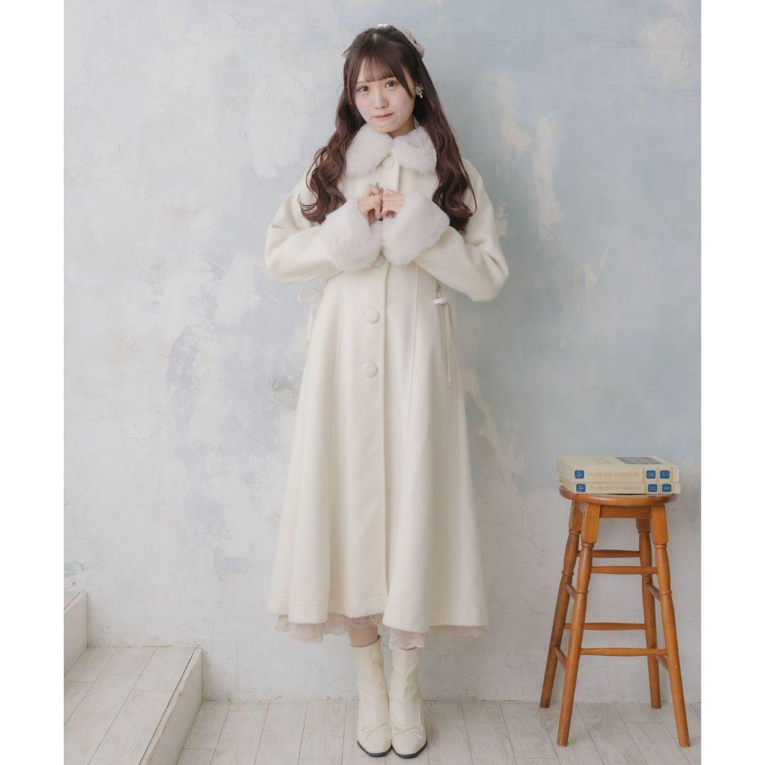 couture BY ROJITA ウエストレースアップロングコート ロジータ