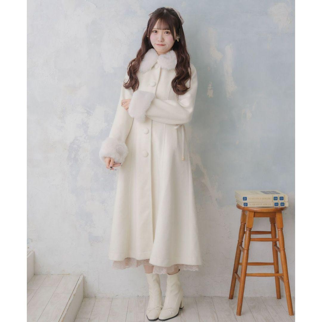 couture BY ROJITA ウエストレースアップロングコート ロジータ