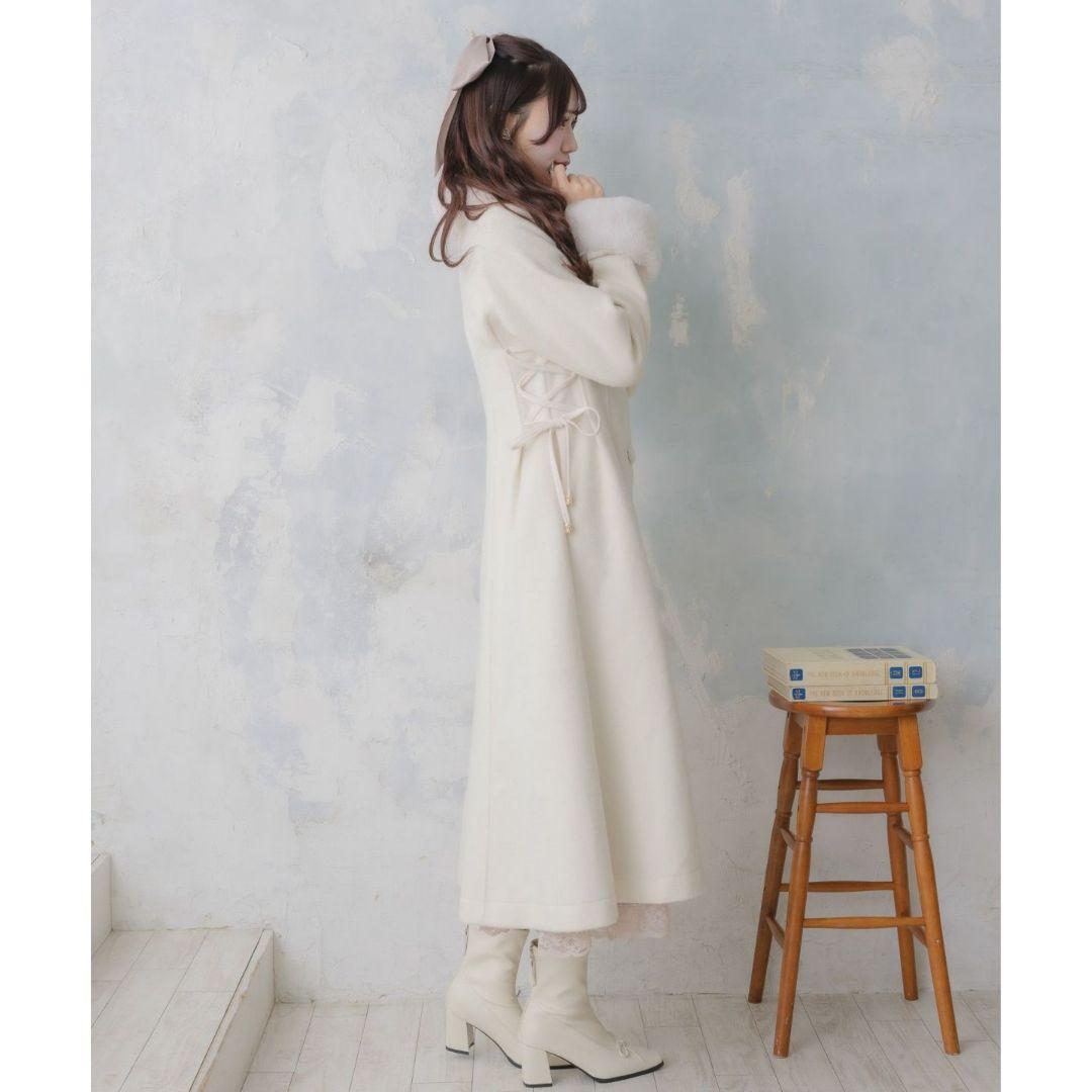 couture BY ROJITA ウエストレースアップロングコート ロジータ