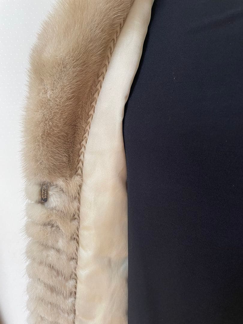 ミンクヘリンボン織 リアルコート