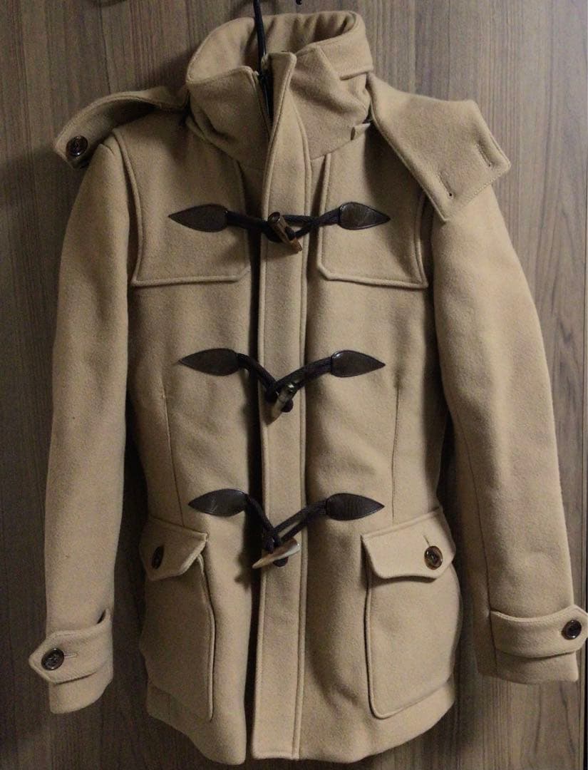 最終値下げ‼️AKM ベージュ ダッフルコート フード付き Lサイズ