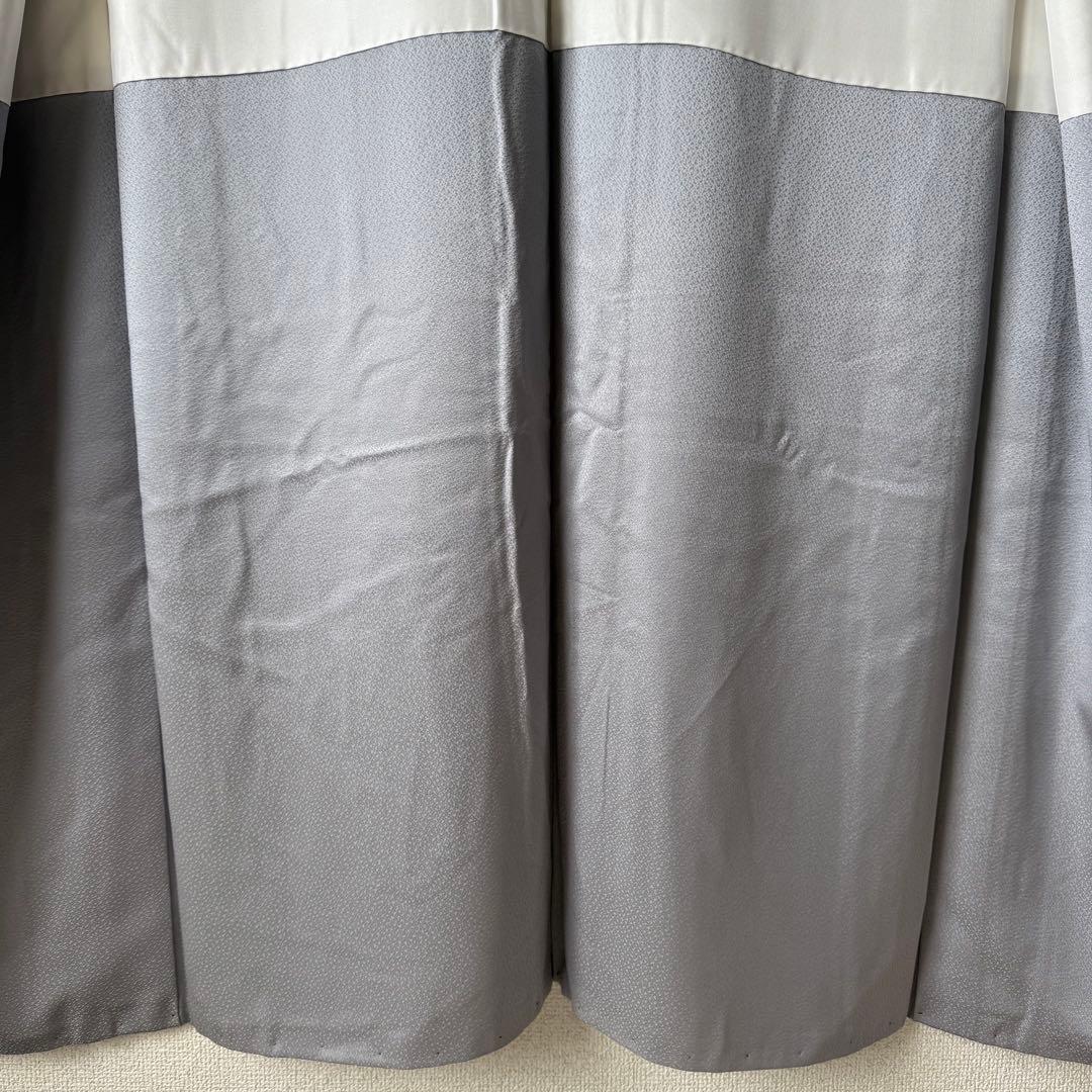 美品！ 訪問着 逸品 金彩 黒灰 グレー モノトーン系 身丈158 ゆったり