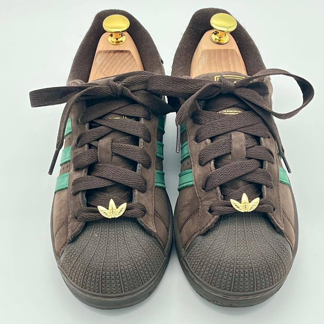 限定アディダス スーパースター2 リップスライム 24cm 茶緑 コラボ 完売品