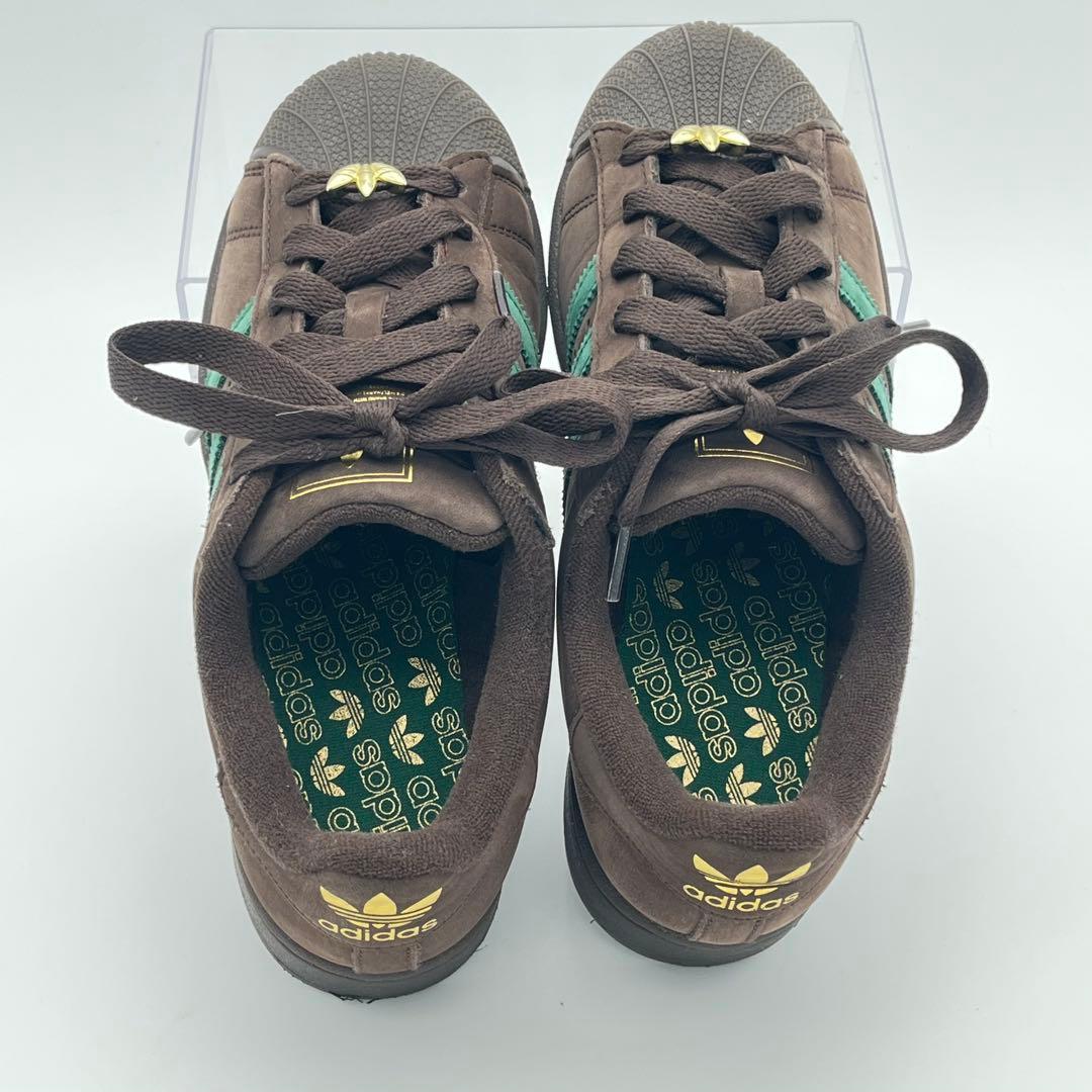 限定アディダス スーパースター2 リップスライム 24cm 茶緑 コラボ 完売品