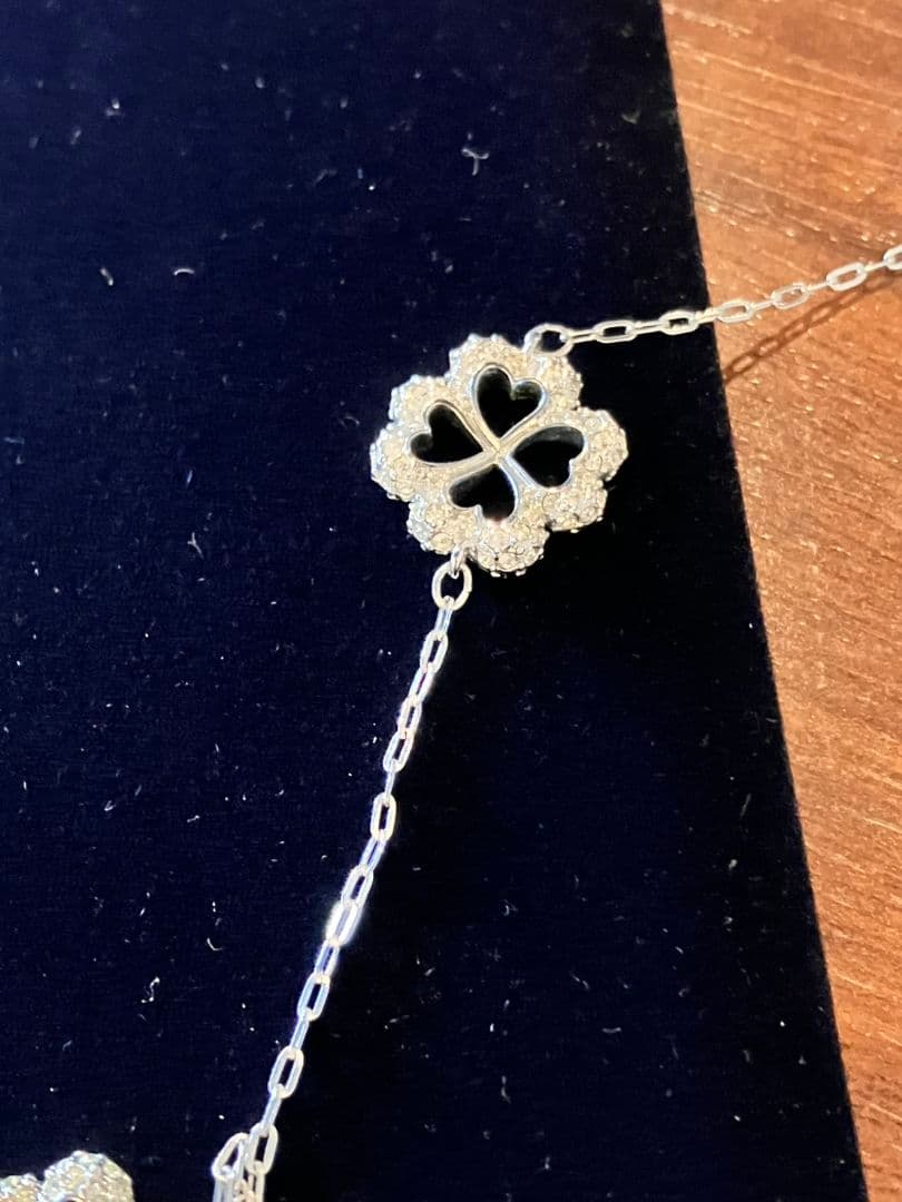 ★SWAROVSKIスワロフスキー　ネックレス　クローバー　幸福　幸せ