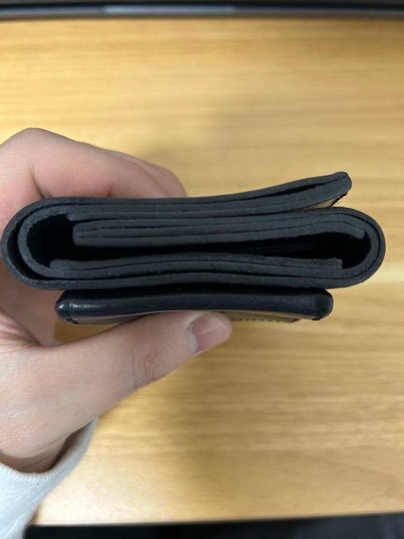 Hender scheme trifold wallet black 美品