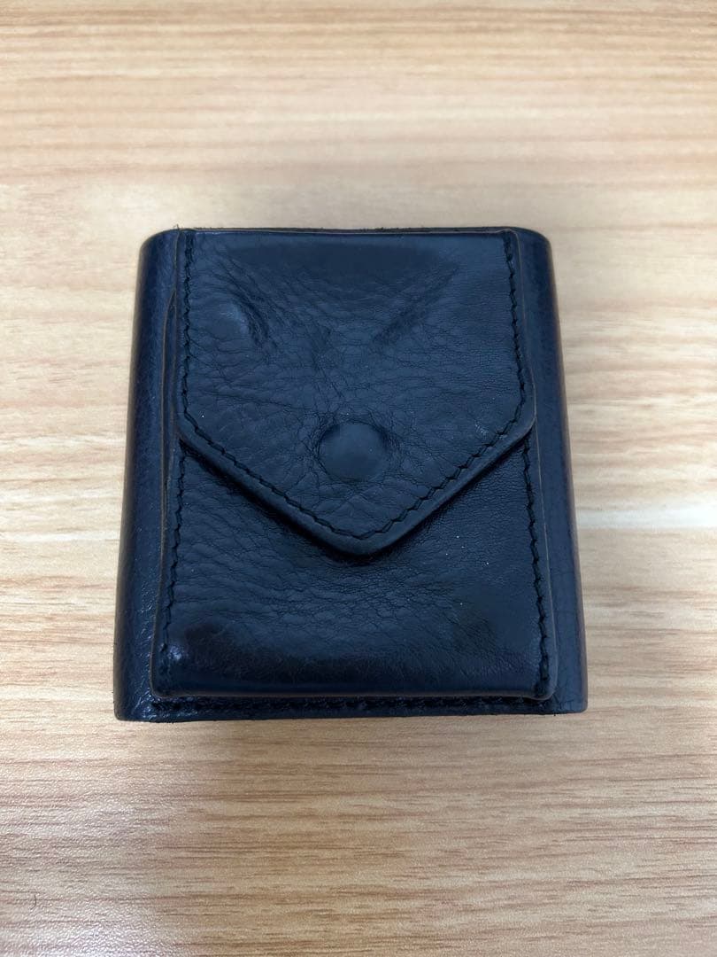 Hender scheme trifold wallet black 美品