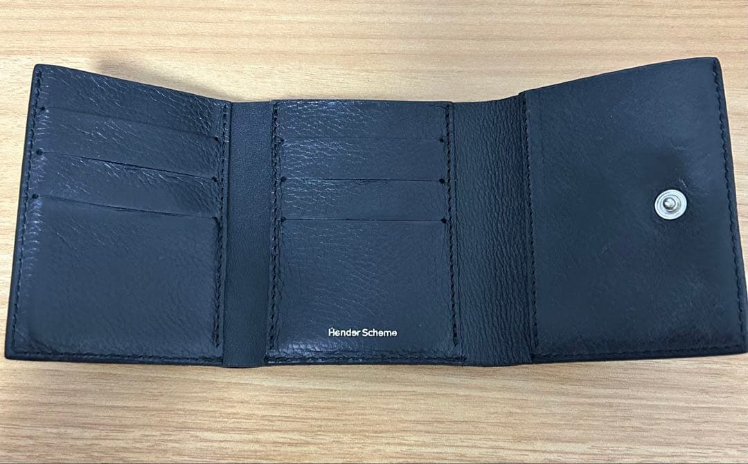 Hender scheme trifold wallet black 美品