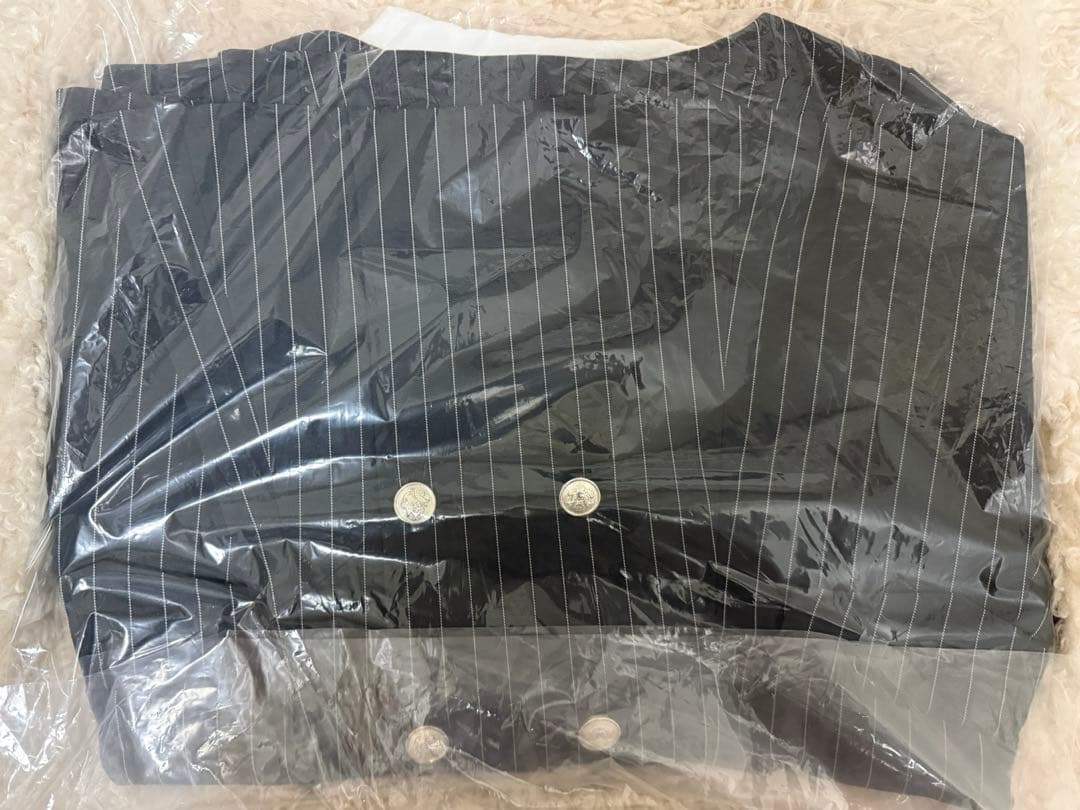 OLIVE des OLIVE クラシカルフリルカラージャケット グレー