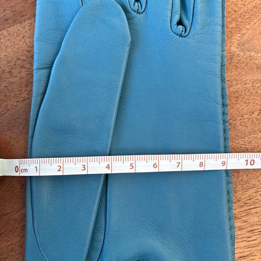 HERMES ブルーの手袋