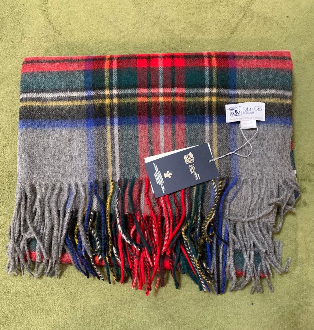 m*n様 ジョンストンズ大判　マフラー　スカーフ　グレースチュワートタータンチェ