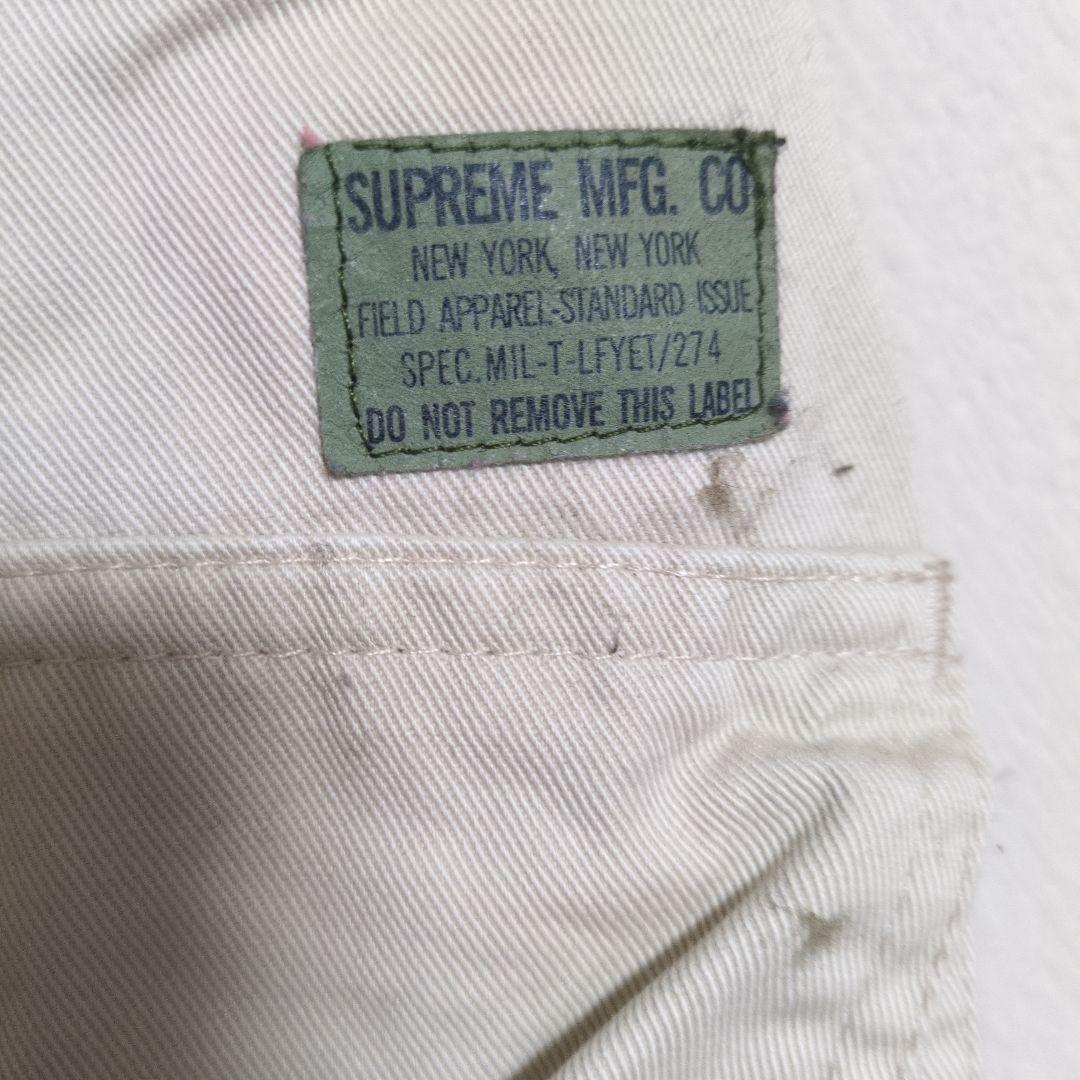 Supreme ワークパンツ ホワイト90年代未使用
