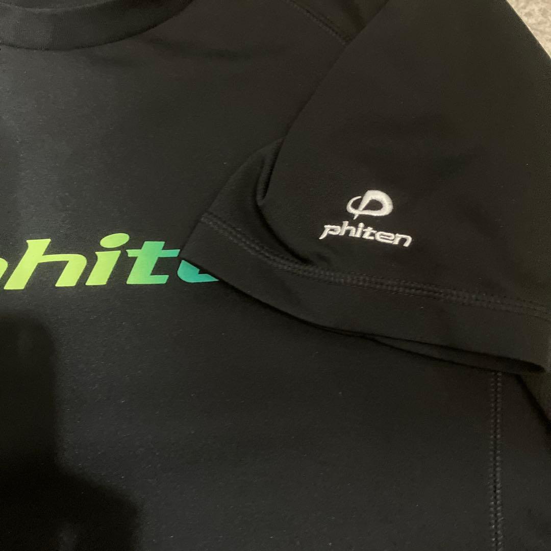 phiten Mサイズ 黒 Tシャツ グラデーション　ラメ
