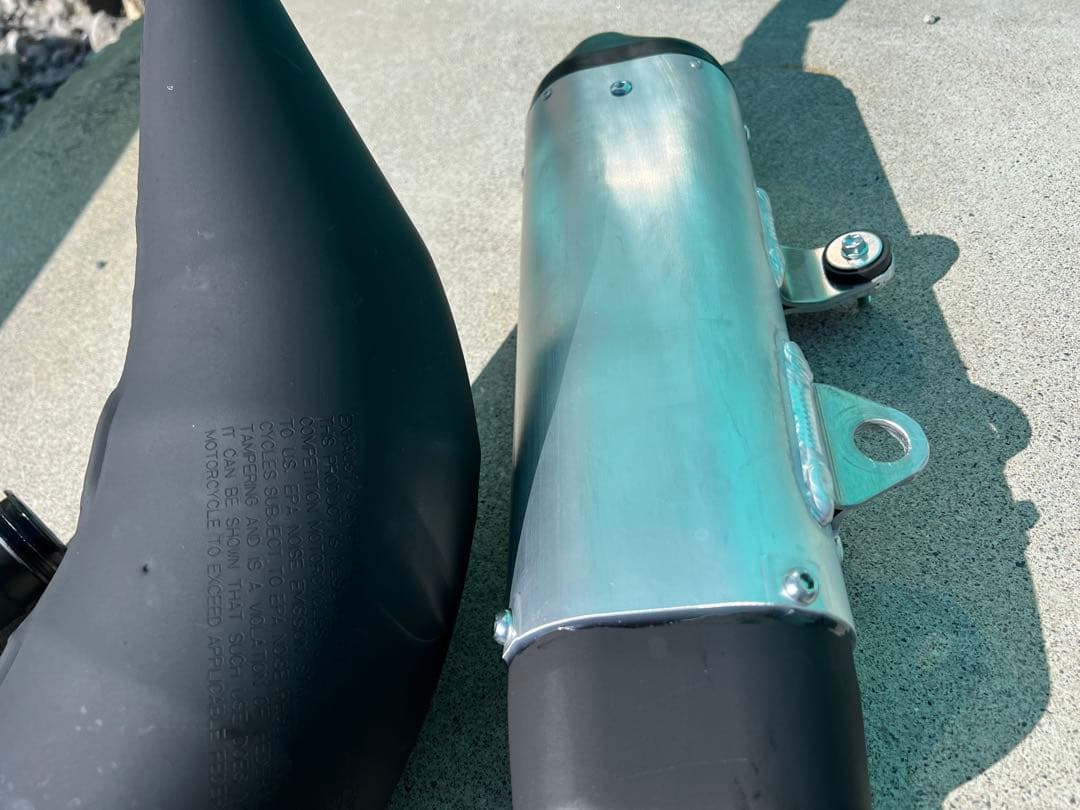 YZ125 チャンバー、サイレンサー