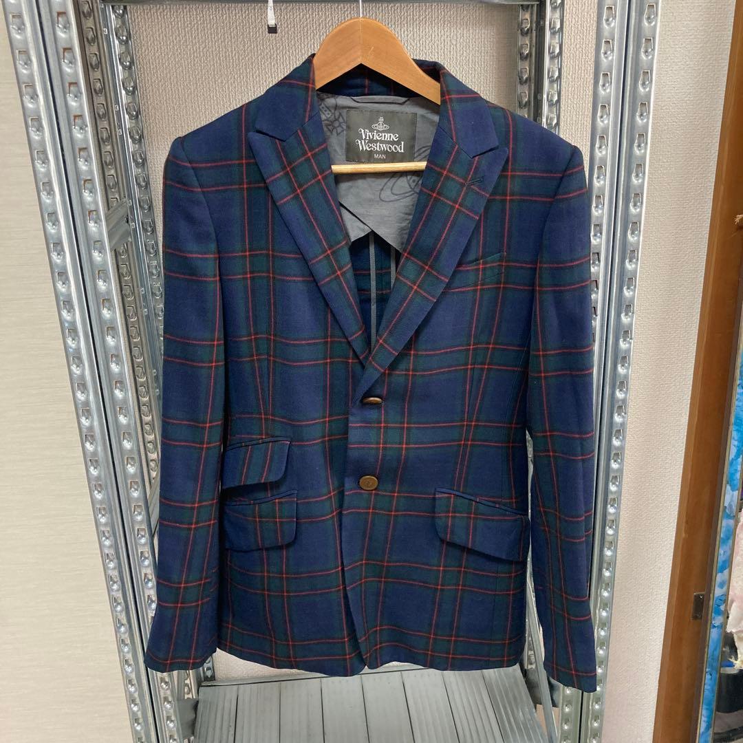 【Vivienne Westwood MAN】チェックスーツ3点セット
