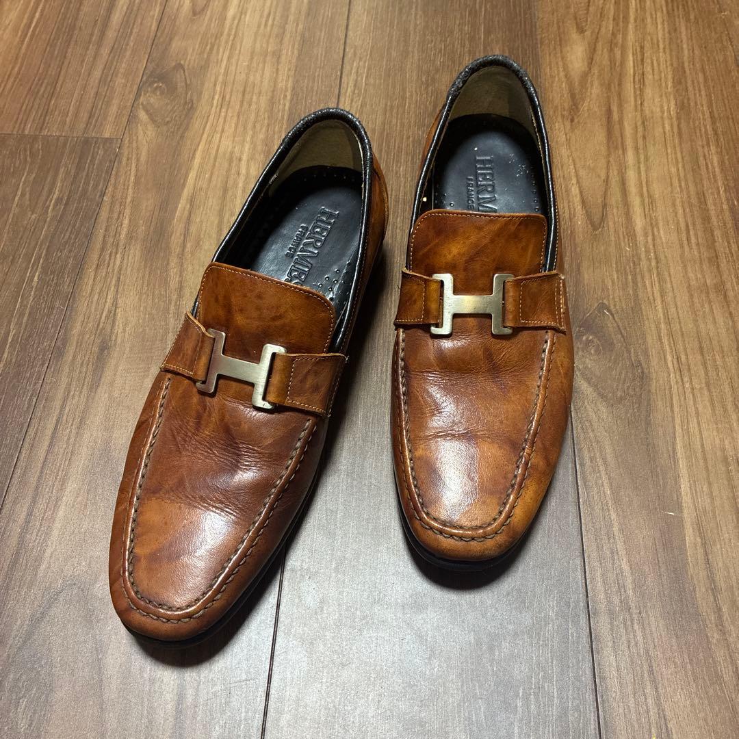 メ*離様 HERMES エルメス ローファー 27cm