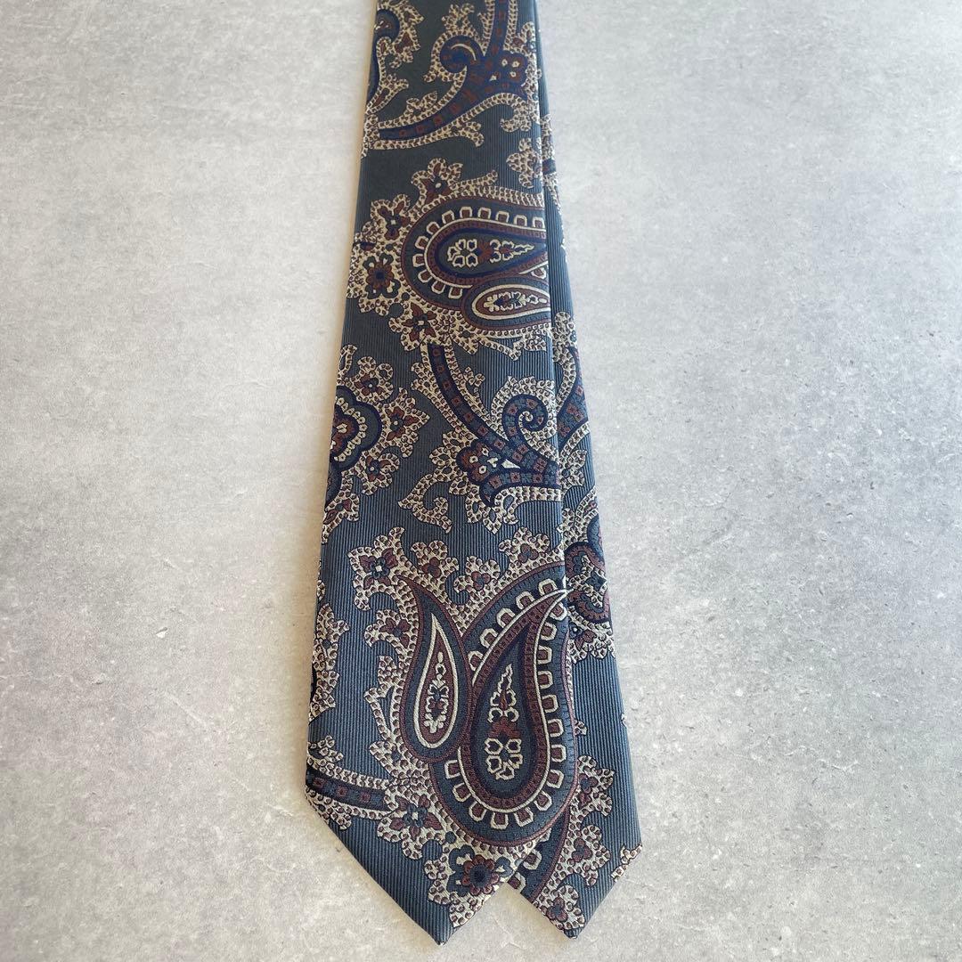 25年秋冬新作Holiday&Brownホリデー&ブラウン　ペイズリータイ