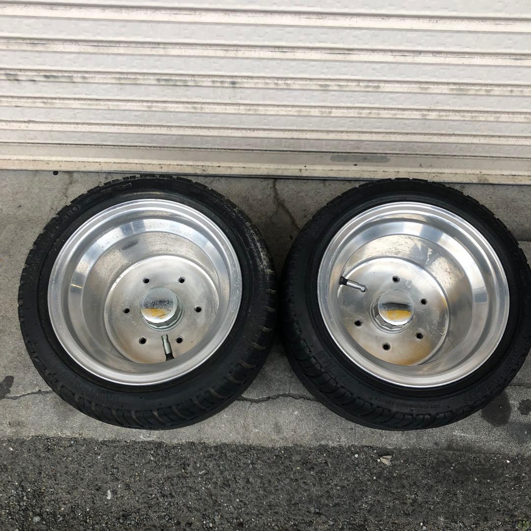 送料込み☆HONDA２サイクルジャイロ　リアワイドホイール　６穴ポン付け偏平