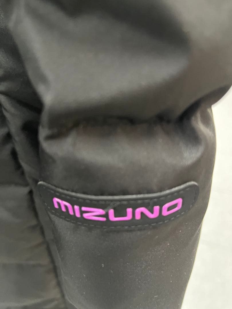 Mizuno フード付きダウン　ベンチコート 黒　Ｍ