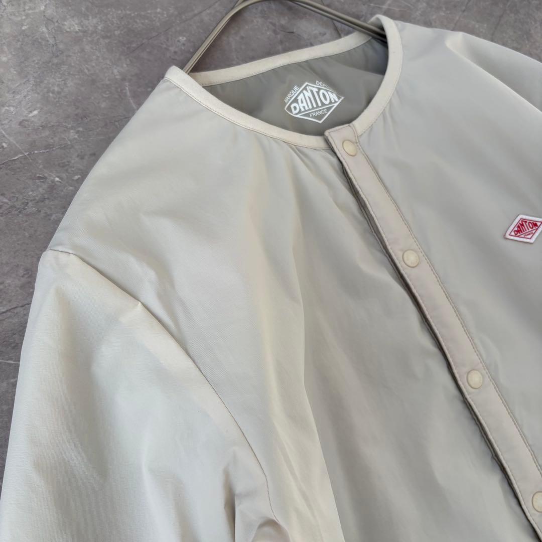 DANTON インサレーション カラーレス ジャケット S アイボリー 袋付き