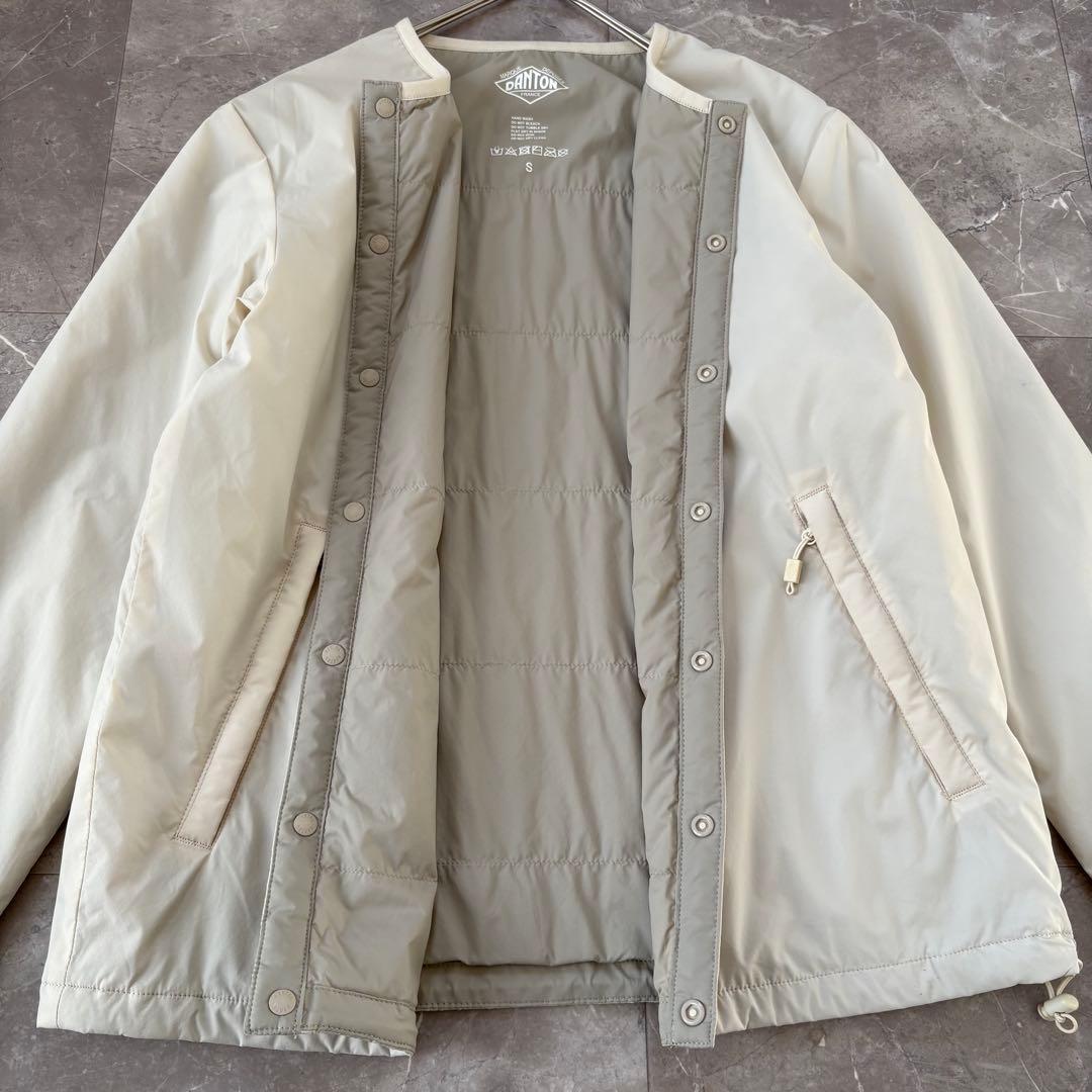 DANTON インサレーション カラーレス ジャケット S アイボリー 袋付き