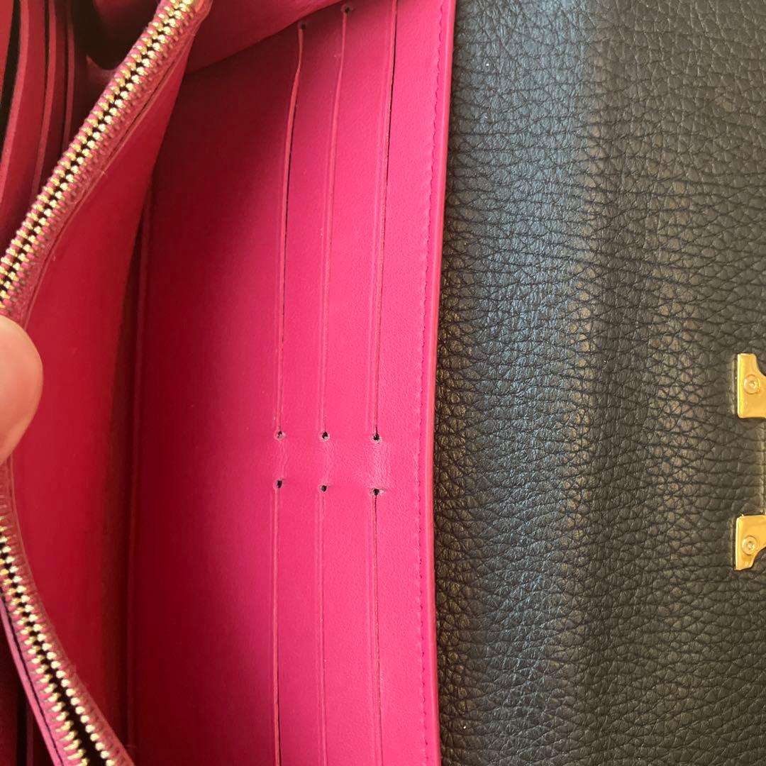 【美品】ルイヴィトン ポルトフォイユカプシーヌ 長財布 レディース 黒