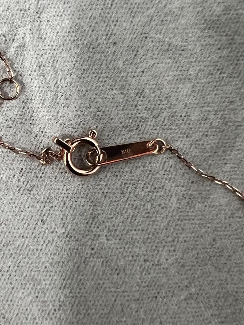 【売切り値下げ】ヴァンドーム青山　k10 オープンハートダイヤモンド　ネックレス