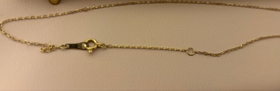 ダイヤモンド リボン ネックレスk18PG 0.20カラット ゴールド