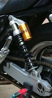 オーリンズリヤサスペンション KA140　ゼファー1100に使用