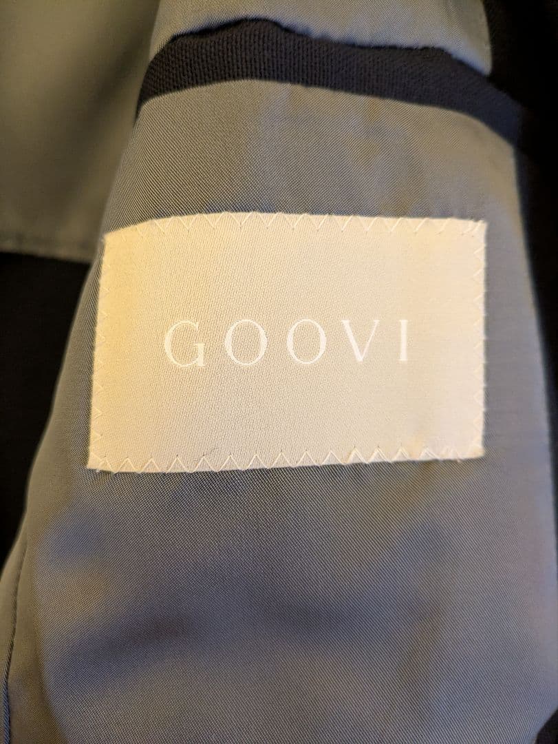 GOOVI ネイビーブレザー　ウールモヘア　サイズ2