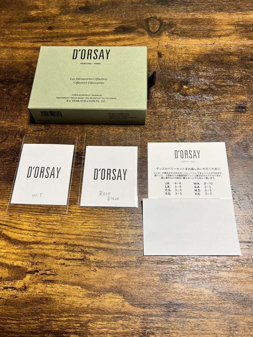 D'ORSAY Les Découvertes Olfactives セット