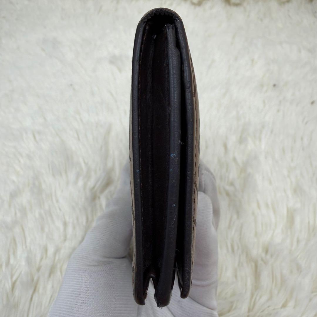 ✨美品✨ベルルッティ Wスタンプ カリグラフィ 二つ折り 長財布　ブラウン