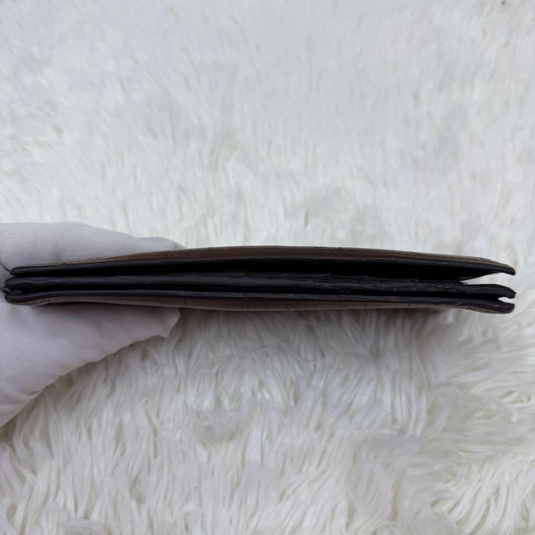 ✨美品✨ベルルッティ Wスタンプ カリグラフィ 二つ折り 長財布　ブラウン