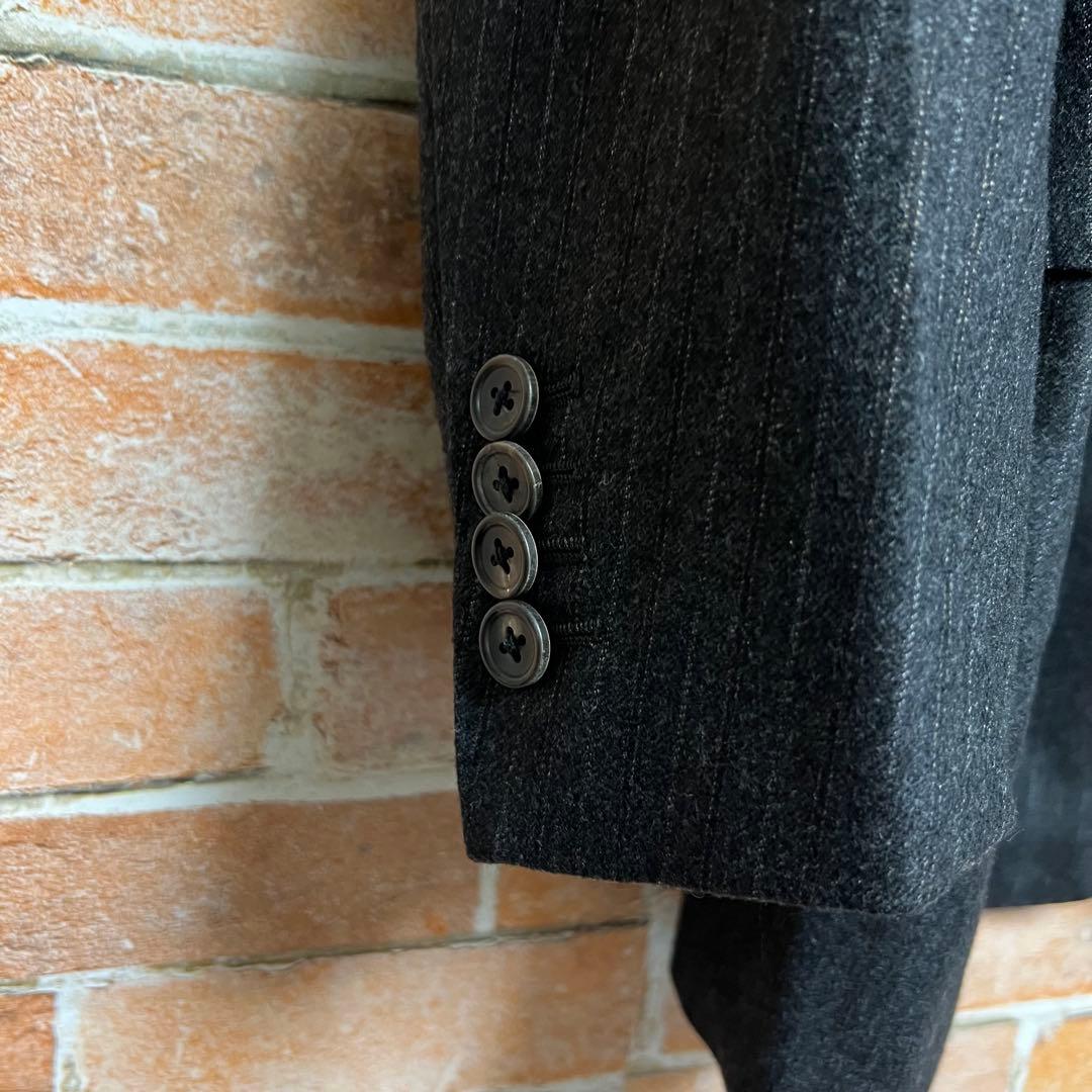 チョークストリームxロロピアーナ　WISH ストライプ柄　スーツセットアップ　L