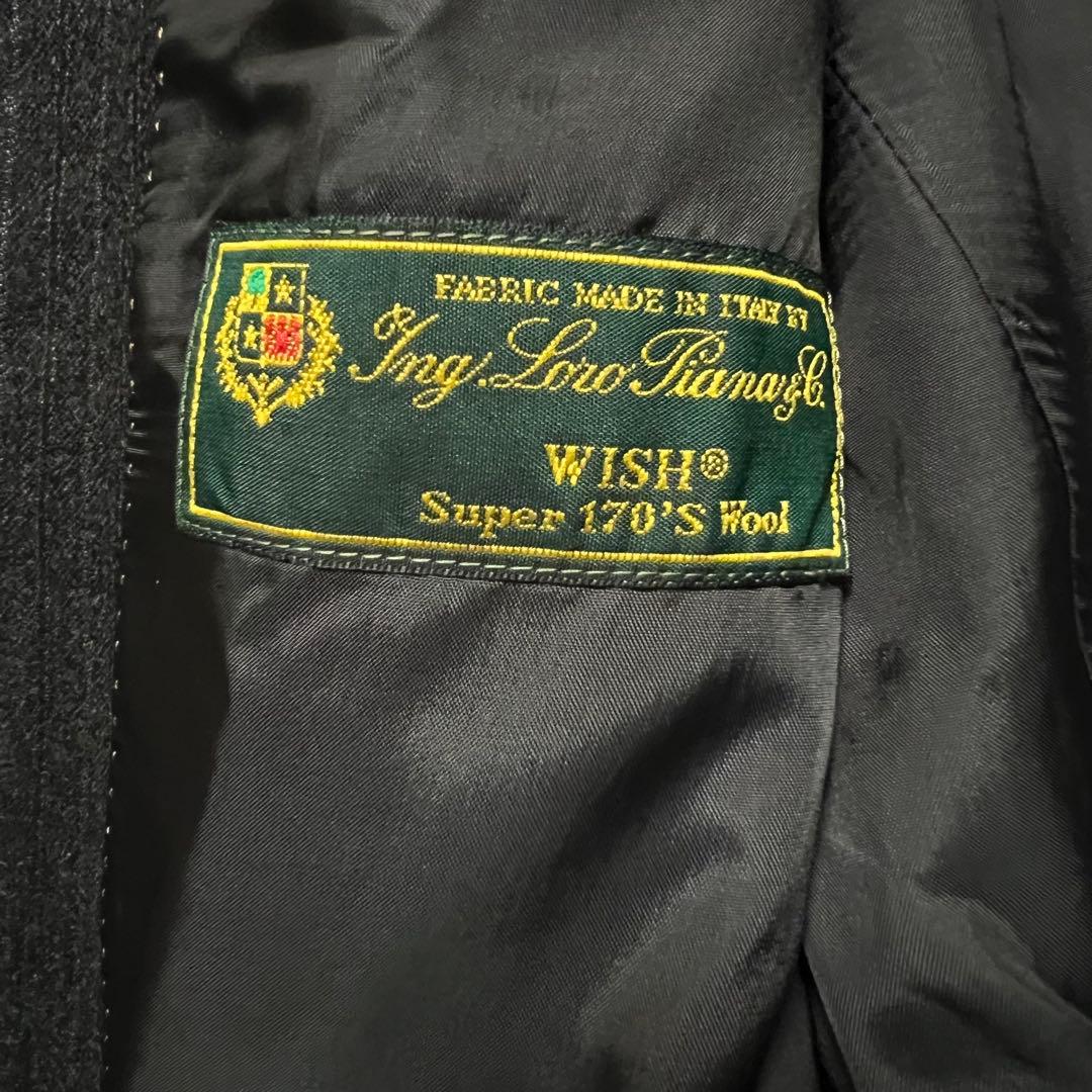 チョークストリームxロロピアーナ　WISH ストライプ柄　スーツセットアップ　L