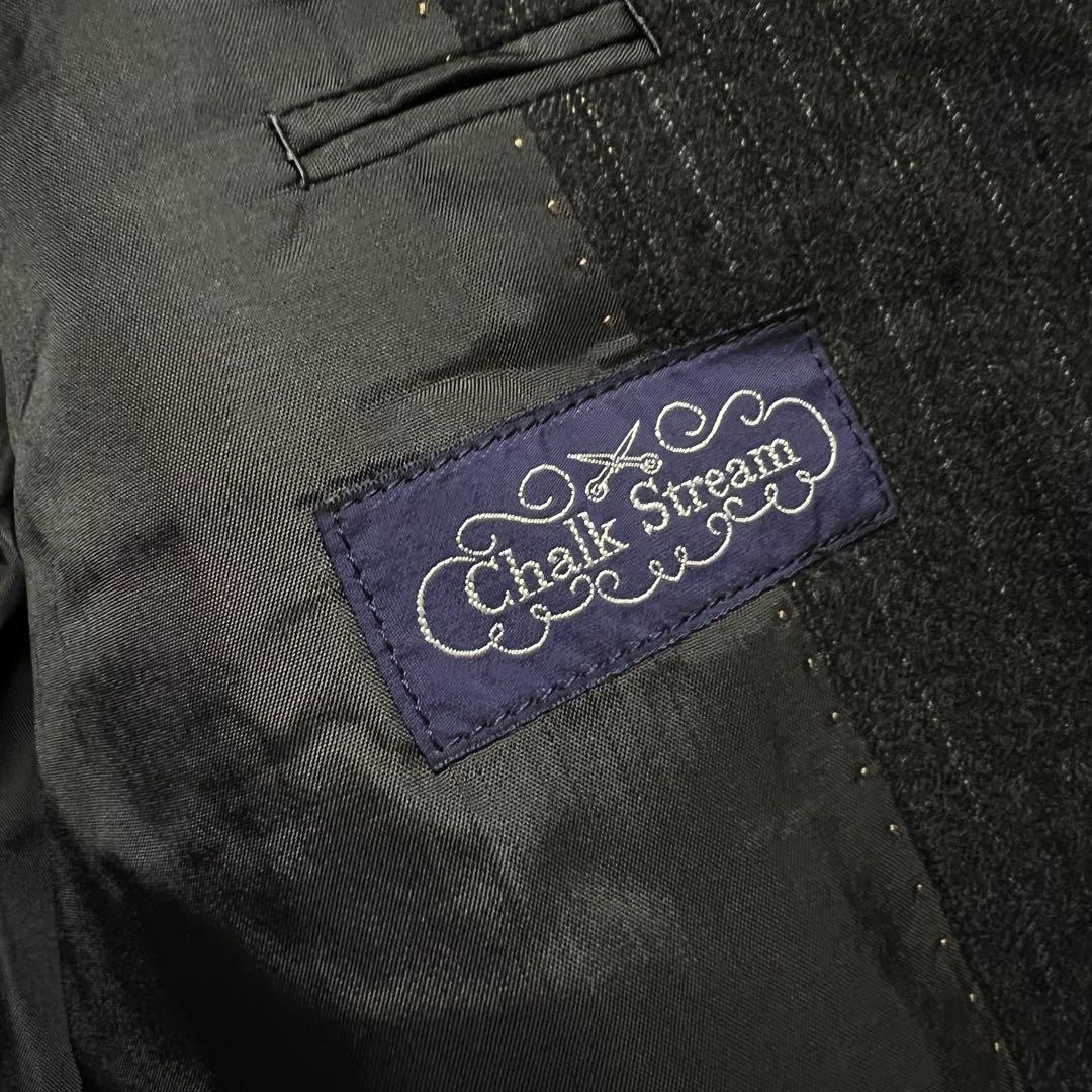 チョークストリームxロロピアーナ　WISH ストライプ柄　スーツセットアップ　L