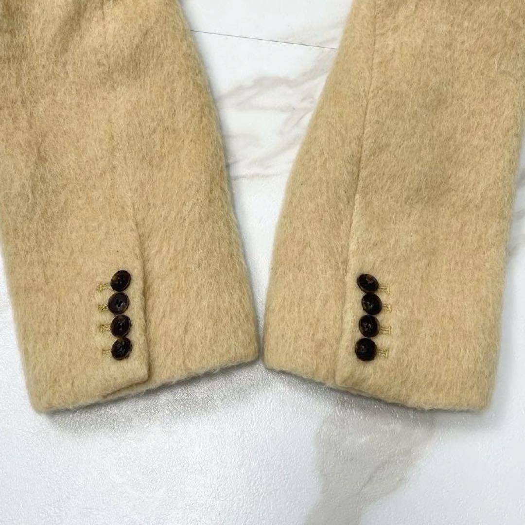 【新品タグ付き 24aw】エミ シャギーテーラードジャケットコート ベージュ 1