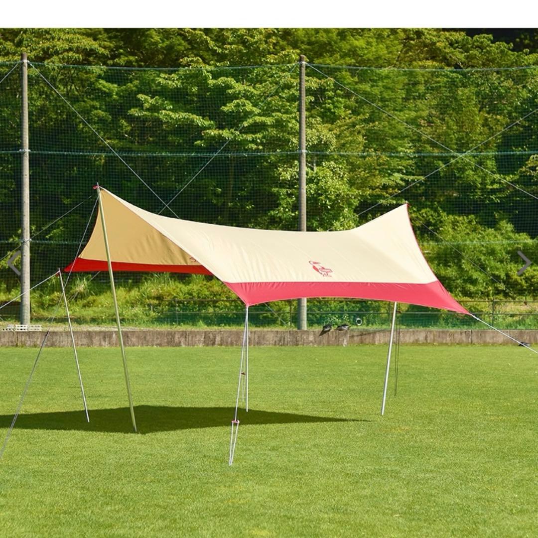 新品未使用未開封！　CHUMS BOOBY HEXATARP beige/red