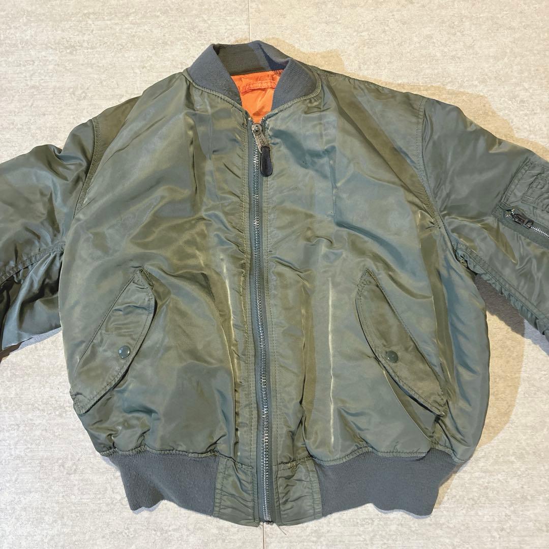 90s ALPHA INDUSTRIES アルファ MA-1 USA製 XL