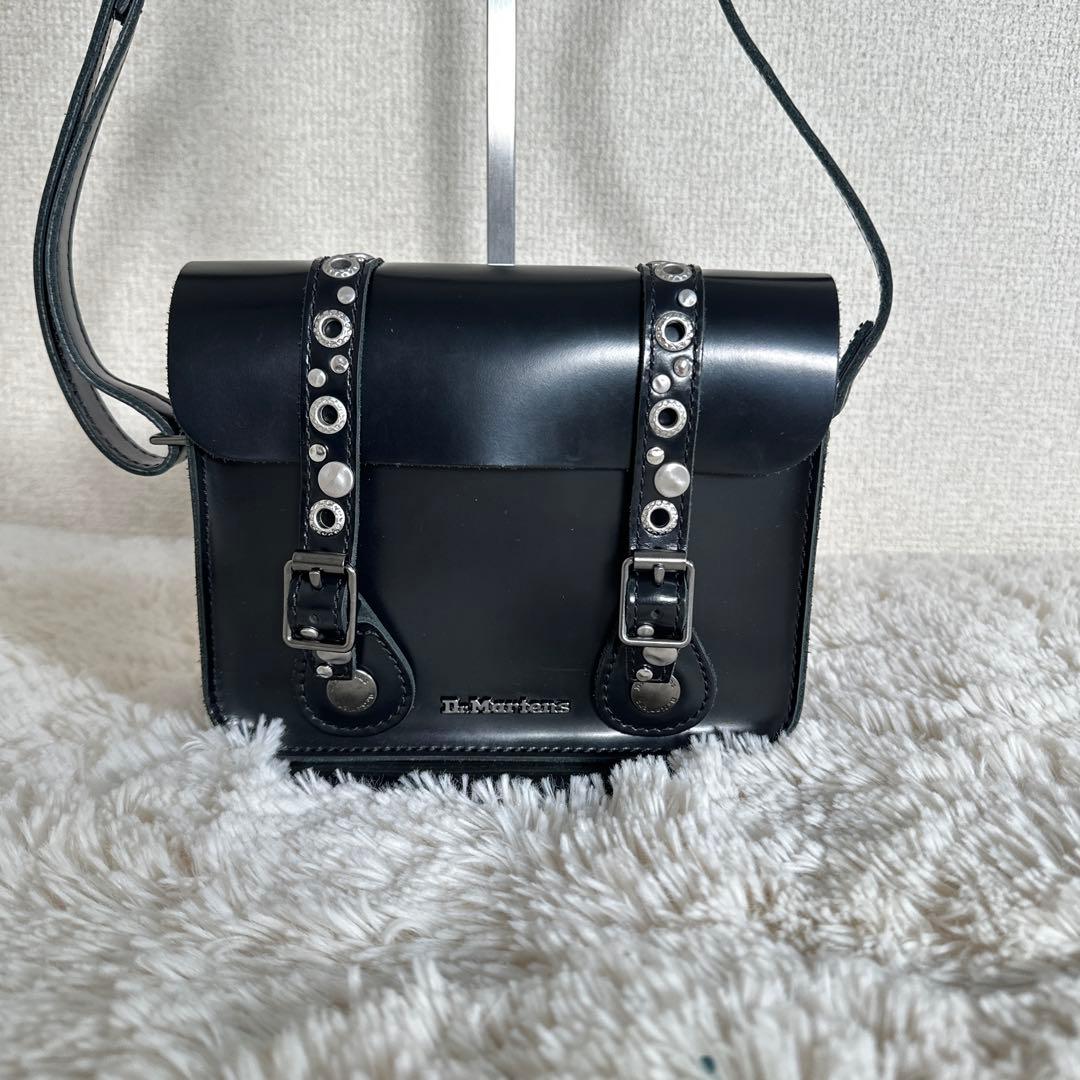 Dr. Martens ショルダーバッグ スタッズ Y2K レザー ブラック
