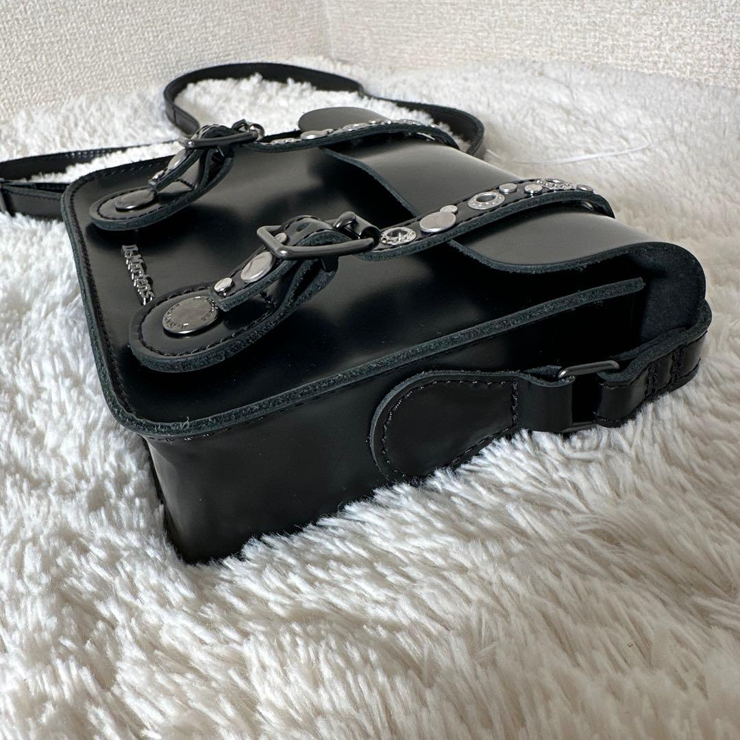 Dr. Martens ショルダーバッグ スタッズ Y2K レザー ブラック