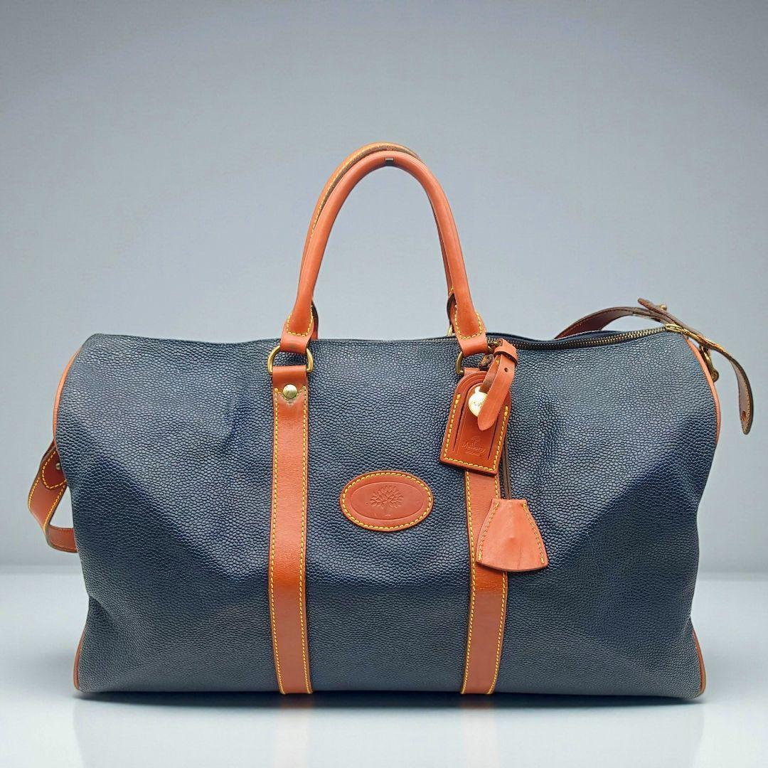 【大容量】マルベリー　レザー　大型　ボストン　バッグ　2WAY 旅行　出張