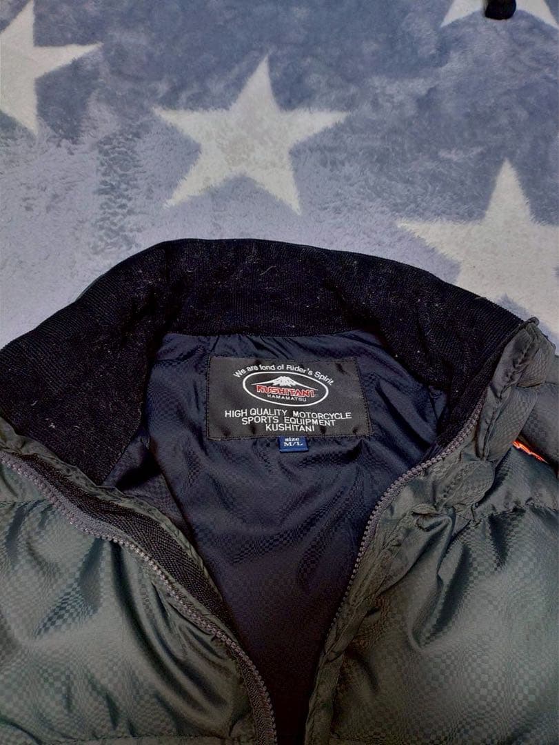としぞーさん専用KUSHITANIバイク用ダウンジャケット Mサイズ グレー
