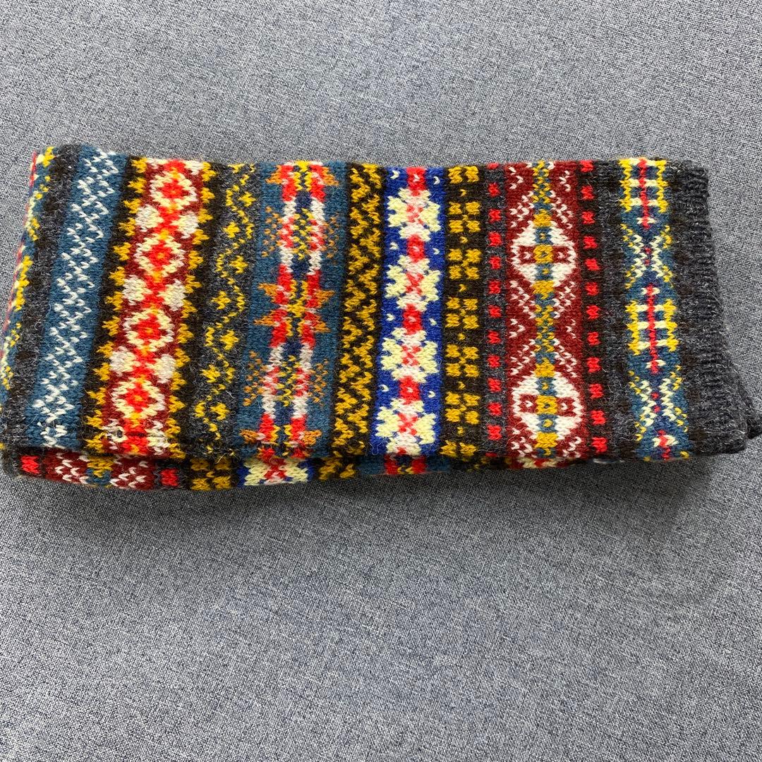 N400◯ jamieson's ウールマフラー スコットランド製