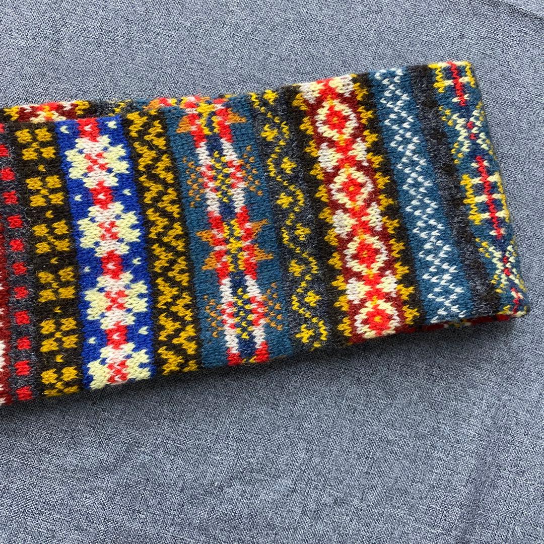 N400◯ jamieson's ウールマフラー スコットランド製