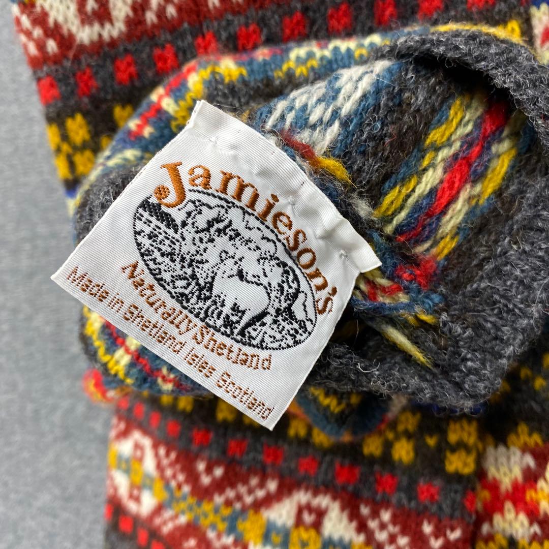 N400◯ jamieson's ウールマフラー スコットランド製