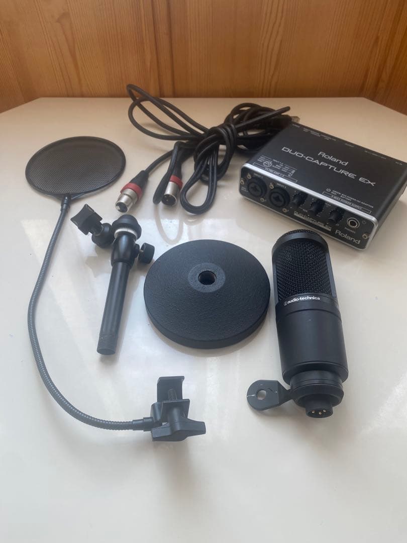 【状態良好】audiotechnicaAT2020 + Roland UA-22