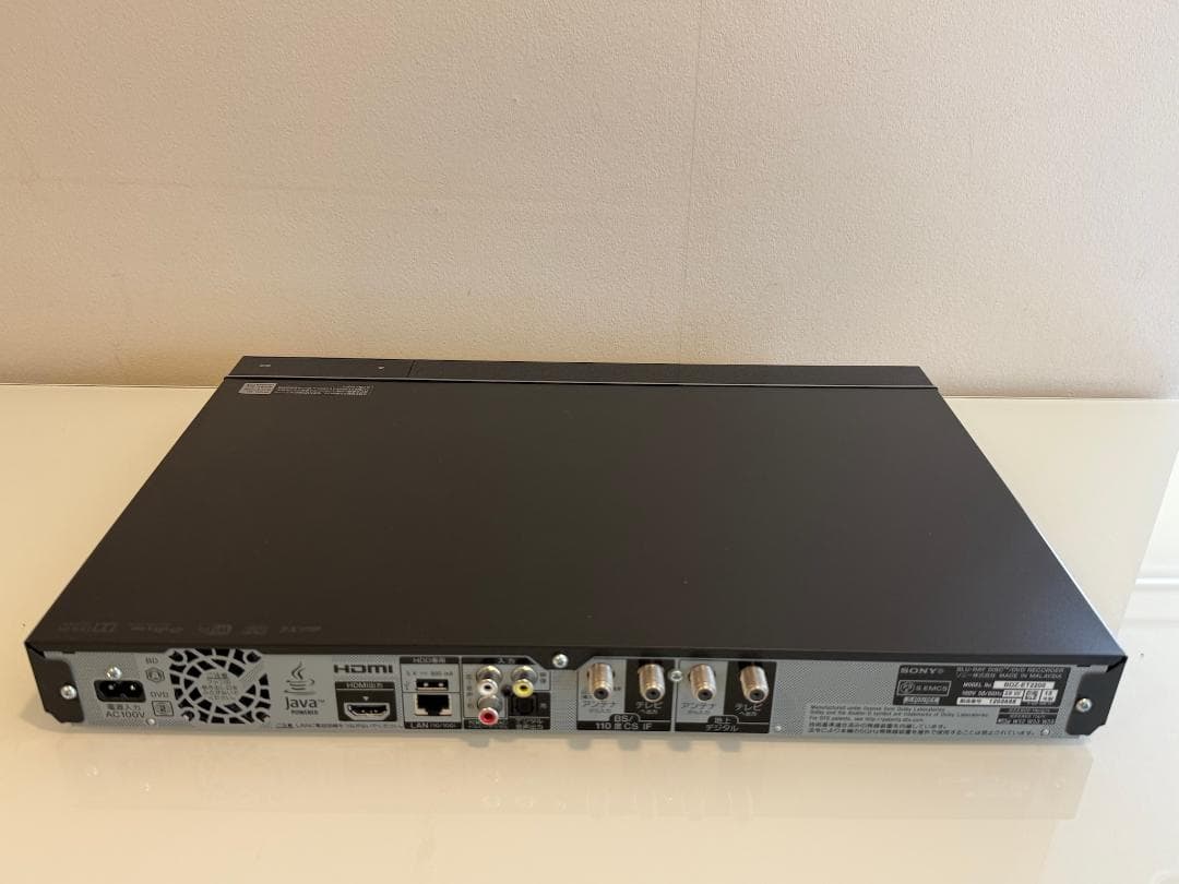 SONY BDZ-ET2200 ブルーレイレコーダー