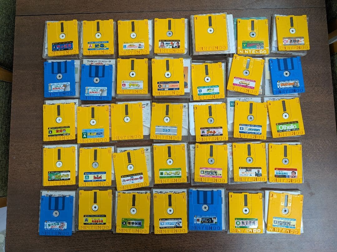 ファミコン ディスクシステムソフト　ディスクカード　まとめ売り　35本
