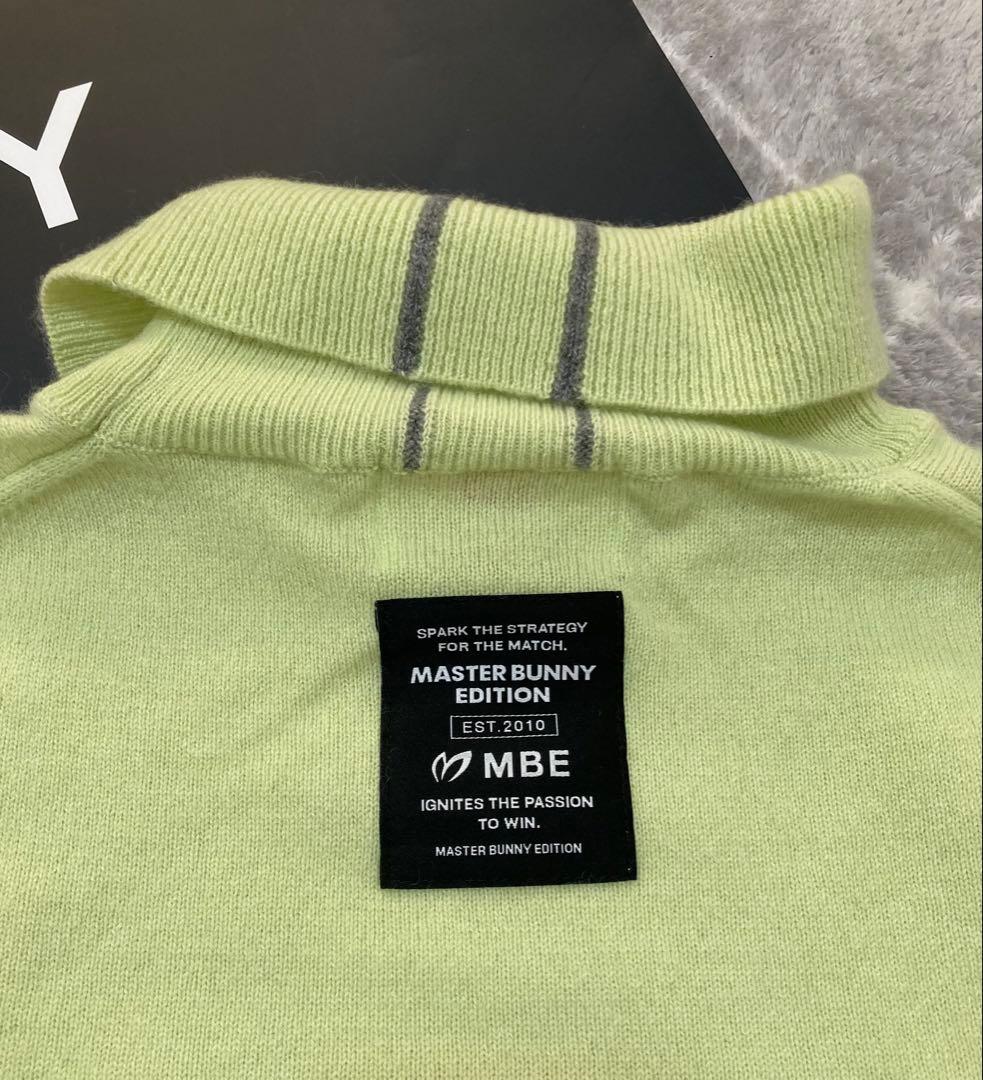 新品 パーリーゲイツ マスターバニー カシミヤ100％ ニット (6)LL/黄